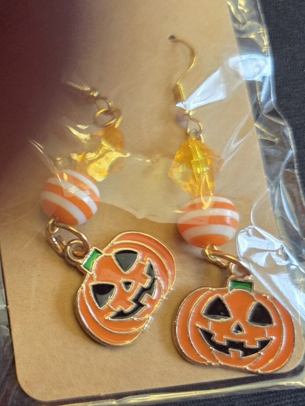 Halloween Pumpkin Dangle Earrings